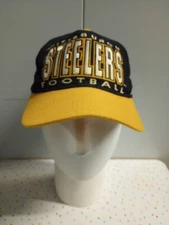Vintage NFL Pittsburgh Steelers Apex One Pro Line Snap Back Hat Cap 