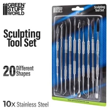 Sculpting Tools - 10 pcs - Wax Carvers - Green Stuff Carver tool - Wargames