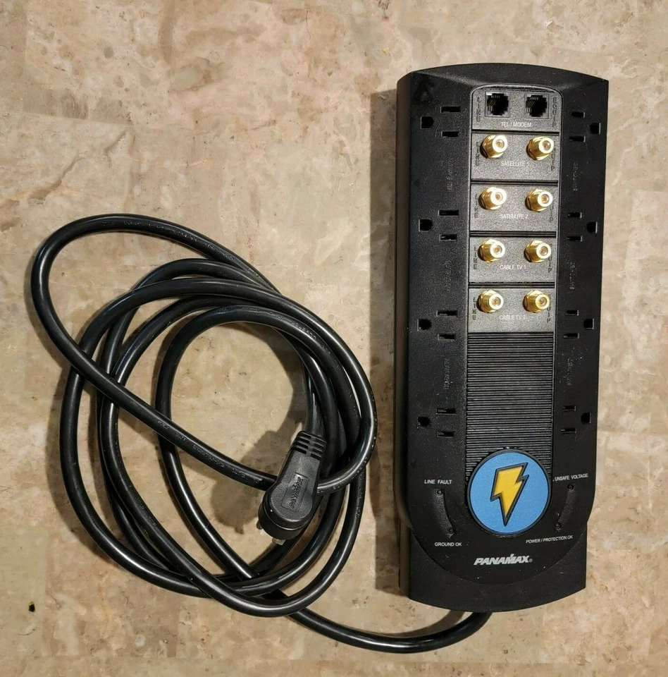 Panamax MAX 8 DBS+5 Surge Protector Power Conditioner M8DBS5 Strip Satellite - Image 2 of 4