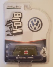 1964 Volkswagen Samba Bus Military Ambulance  Greenlight 1/64