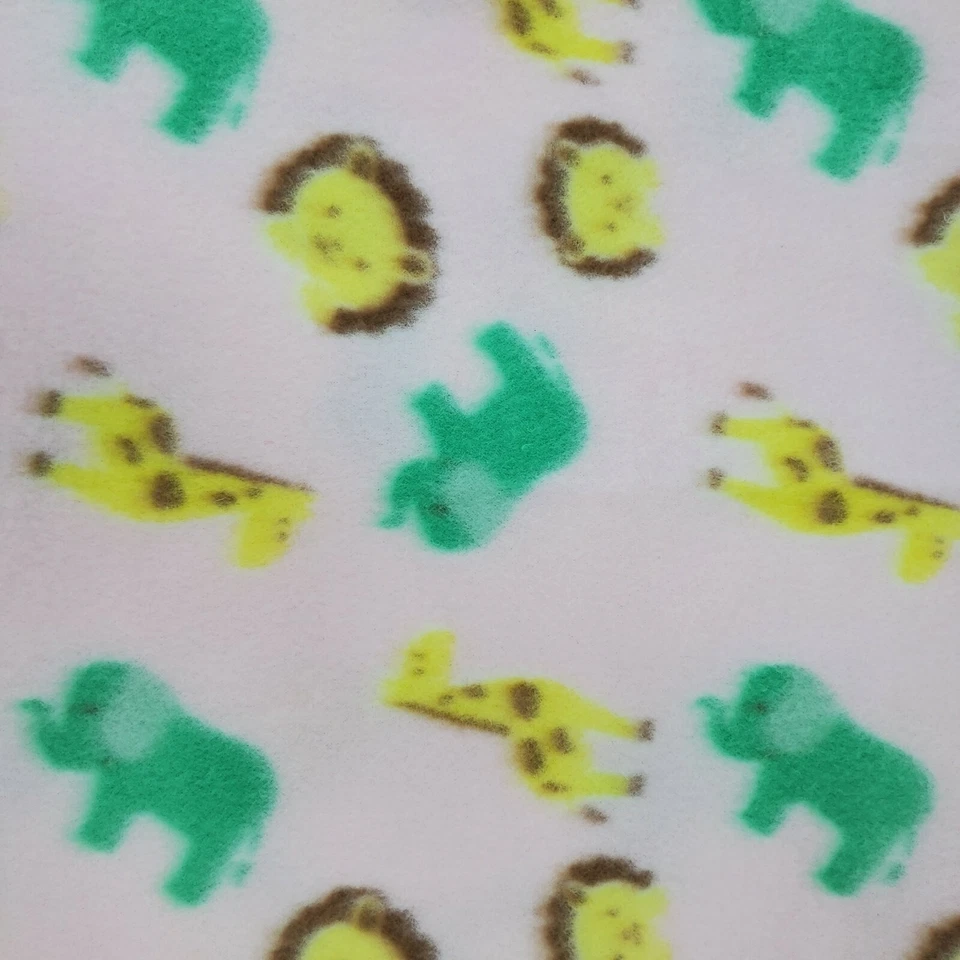 Sam Salem Manta Bebé Rosa Selva Animales Vellón Jirafa Elefante León B21 Foto 2 de 3