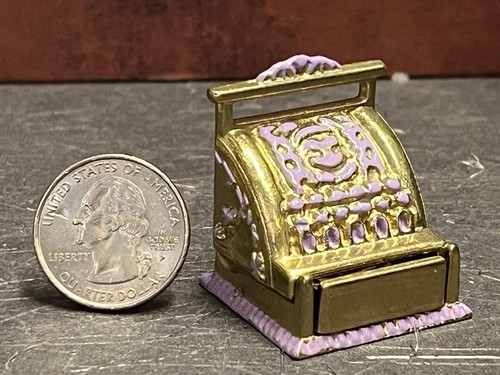 Miniature De Flacon Spray Nettoyant Maison De Poupée échelle 1:12 - Métal, Fait Main