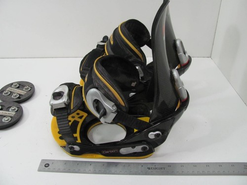 VINTAGE NIDECKER CARBON 860 SNOWBOARD BINDINGS M/L - Picture 5 of 13