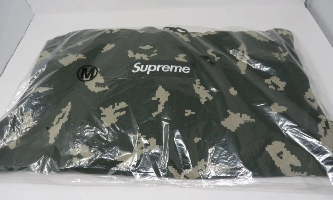 Supreme Box Logo Hooded Sweatshirt (FW21) Olive Russian Camo