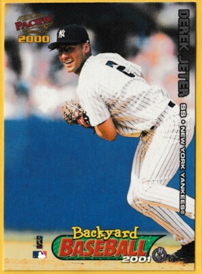 2001 Pacific Humongous Entertainment Backyard Baseball Derek Jeter
