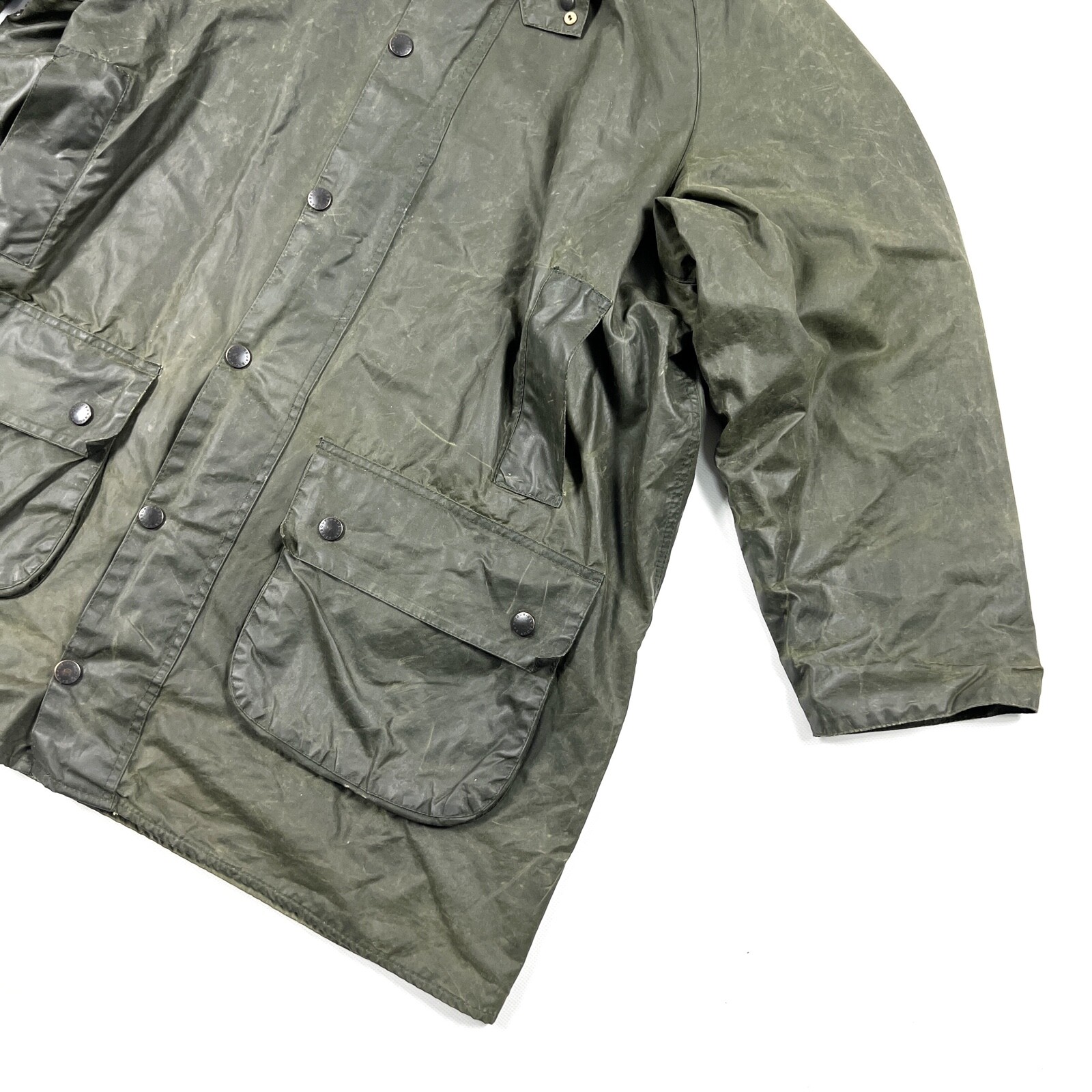 Men’s Barbour A123 Gamefair Waxed Green Jacket Wax Co… Gem