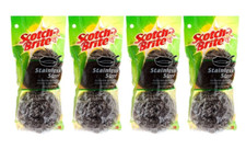 Scotch Brite Stainless Steel Scrubbing 2 Pads 4 Pack