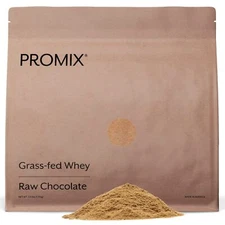 Promix Whey Protein Powder Raw Chocolate - 2.5lb Bulk - Grass-Fed & 100% All ...