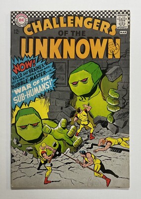 CHALLENGERS OF THE UNKNOWN #54. MARCH 1967. DC. VG/FN. BUBBLE-MASTER!