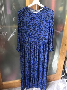 zara blue zebra dress