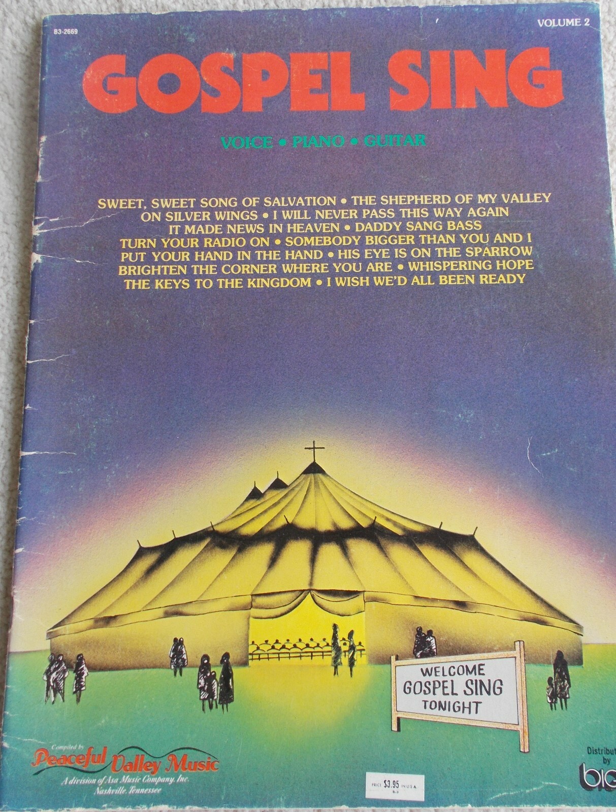 Gospel Sing Variety Gospel Songs Voice Piano Guitar Unmarked eBay