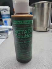 2 BOTTLES Of Betadine 10% Povidine-Iodine Non-Sterile Solution - 4 fl oz