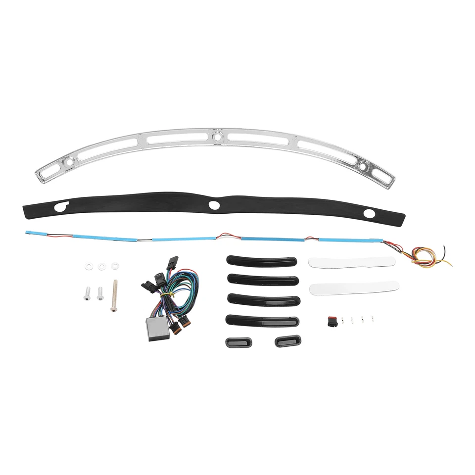 Parabrisas moldura LED señal de giro apta para Harley Electra Glide Ultra Limited 14-23 Foto 4 de 4