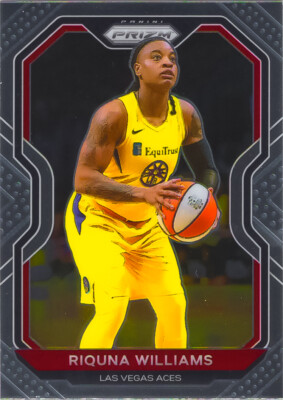 Riquna Williams 2021 Panini Prizm WNBA Basketball Chrome Card #38 Las Vegas Aces