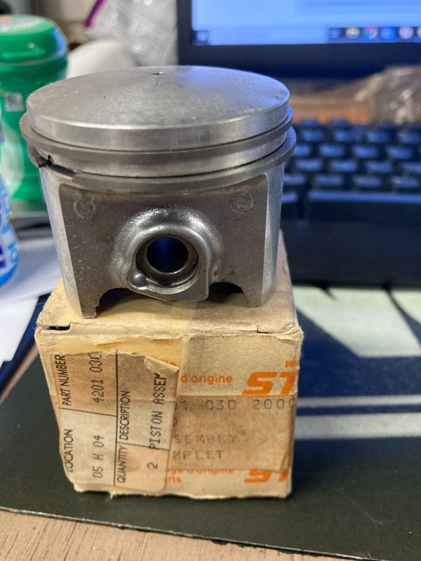 Genuine Stihl piston assembly 4201-030-2000 fits TS350, TS360