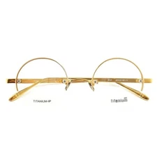Titanium Rimless Round Eyeglasses Frames Men Women Vintage Fashion Glasses