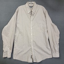 Eddie Bauer Wrinkle Free Relaxed Fit Button Down Shirt Plaid Men  s LT