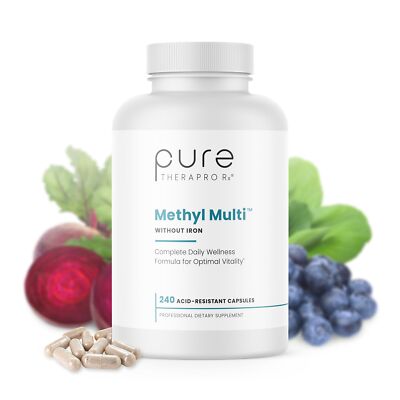 Methyl Multi Without Iron Methylated Multivitamin MTHFR Support 240 Caps