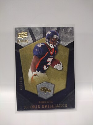  #d /799 RC EDDIE ROYAL 2008 Upper Deck Icons Rookie Brilliance Silver #RB31 SP