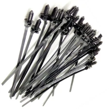 Cable Tie Car Bundled Wire Harness Line Band Zip Fastener Nylon Push Clips Kit