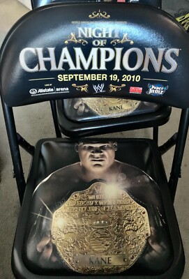 WWE Ringside Chairs- Night Of Champions 9/19/2010 Allstate Arena KANE Featured
