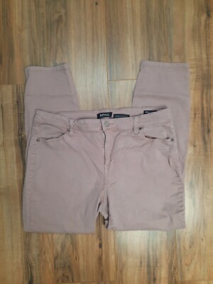 Buffalo David Bitton Avalon Mid-Rise Ankle Skinny Rose/Pink Women Jean Sz 14/34