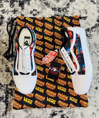 Vans x Stranger Things Custom Upside Down US Size Mens Size 8 / Women's Size 9.5