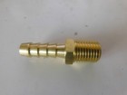 1/4 NPT to 8mm (5/16") Hose Brass Barb Straight Hose Connector