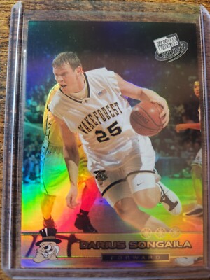 2002 Press Pass Darius Songaila Reflectors Rookie RC 97/500 SP #R25 Wake Forest