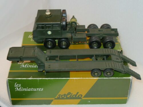 Solido Bandeau 2 Pattes METAL BRUT – Trasporto Eccezionale Berliet T12 Militare Scala 1:50