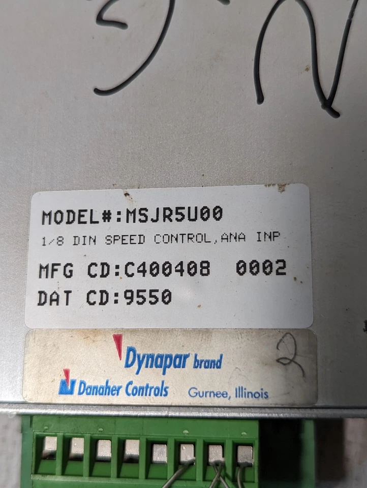 Dynapar MSJR5U00 Speed Control, 1/8 DIN, 85-265vac, 50/60 Hz - Image 2 of 4
