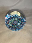 Vintage Murano Italian Venetian Glass Cane Millefiori Paperweight Label — photo 2