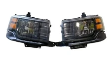 Black 2009 2010 2011 2012 Ford Flex Headlights Headlamps Replacement Left+Right