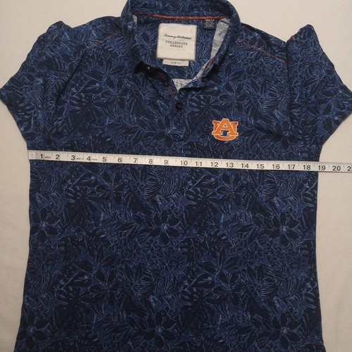 Tommy Bahama Collegiate Series Boy's XL Trim Fit Polo Shirt Auburn Tigers Floral - Picture 4 of 8