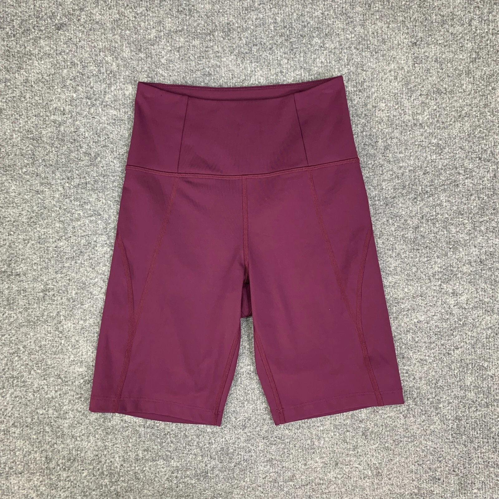girlfriend-collective pull on high rise fitted shorts