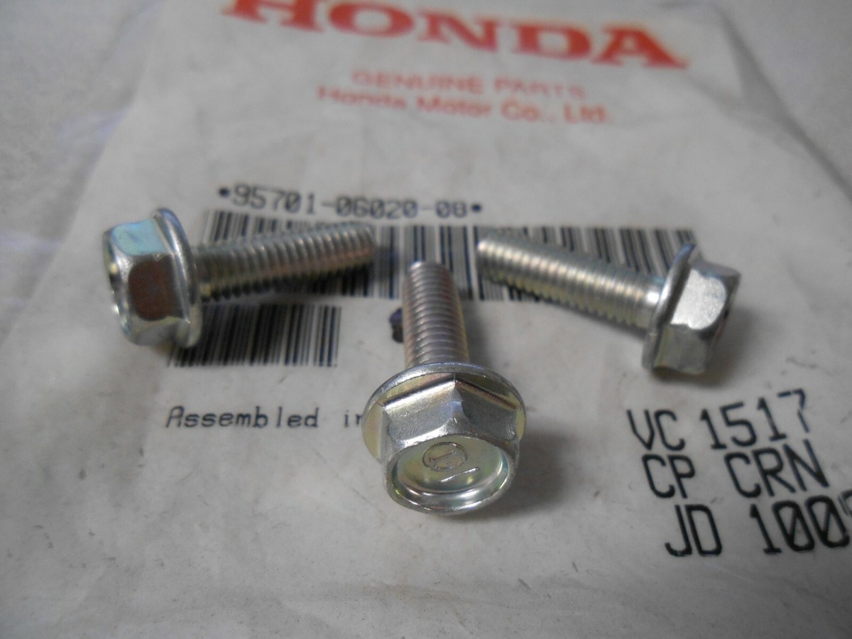 NOS OEM Honda 6x20mm Flange Bolt CM400 CB300 CB450 CTX700 95701