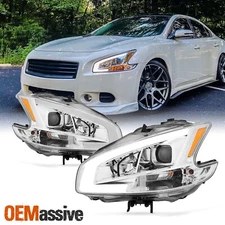 Fits 2009-2014 Maxima LED DRL Light Bar Projector Front Lamp Headlights