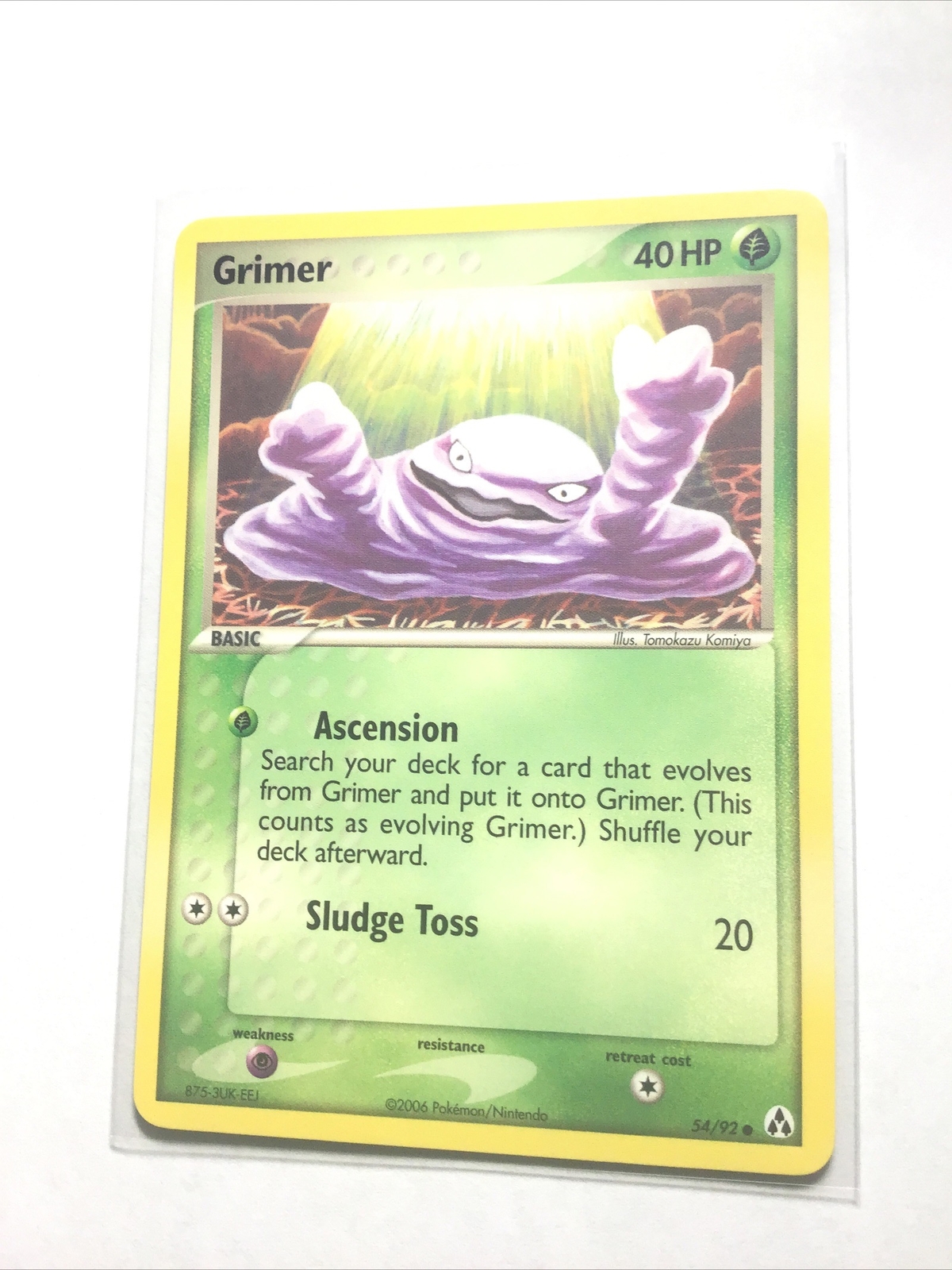 GRIMER - 54/92 - Legend Maker - Pokemon Card - NM