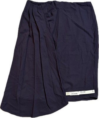 Hellessy New York Skirt with Drape Size 4 Purple Aubergine Eggplant MSRP $620