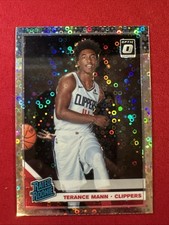 TERANCE MANN 2019-20 NBA DONRUSS OPTIC #165 RATED ROOKIE FAST BREAK DISCO LAC