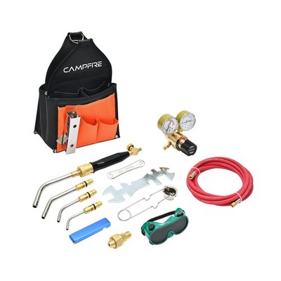 CAMPFIRE Acetylene Torch Kit With Tool Bag Turbotorch Kit, Fuel Gas Kit Profe...