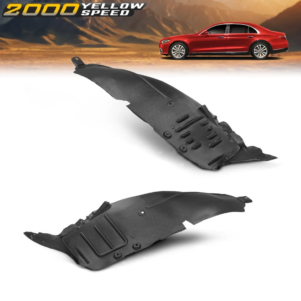 Front Inner Fender Liner Set Fit For 07-11 Mercedes-Benz S550 2008-2011 S63 AMG Foto 2 de 4