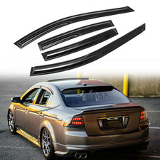 For 2004-08 Acura Tl Jdm Mugen Style 3d Wavy Tinted Window Visor Rain -us For 2004-08 Acura Tl Jdm Mugen Style 3d Wavy Tinted Window Visor Rain -us