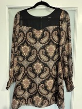 Xihiliration Boho Chic Paisley Dress - Size S