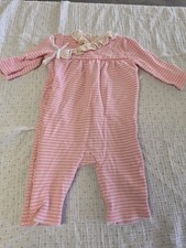 Ralph Lauren Pink Polo Long Sleeve Pant Cotton Romper - Baby Girl 3 Month