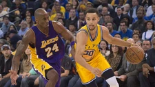 Kobe Bryant And Stephen Curry In The Game 4x6 Photo Print