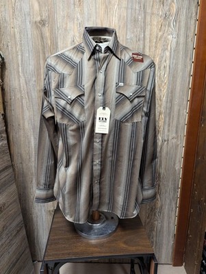 Mens Ely And Walker Longsleeve Button Down Brown Shirt