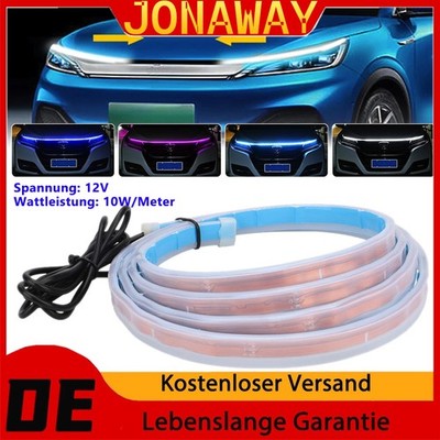 1.8M Start Scan Auto LED DRL Motorhaube Lichtleiste Motorabdeckung.Tagfahrlicht 