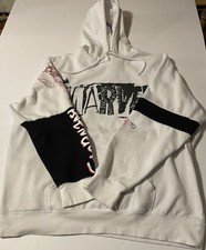 Marvel Avengers Fleece Hoodie Graphic Print Pullover White Black Red Men’s 2XL