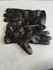 Loro Piana Gloves Men’s Genuine Leather Black